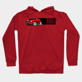 Mach 1 Red with Black Stripe Hoodie